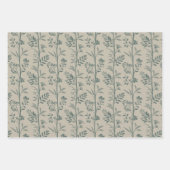 Garden Dream Elegant Botanicals teal & beige Inpakpapier Vel (Voorkant 3)