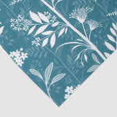 Garden Dream Elegant Botanicals - turquoise Tissuepapier (Detail)