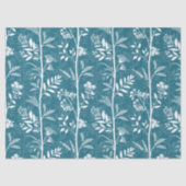 Garden Dream Elegant Botanicals - turquoise Tissuepapier (Voorkant)