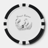 Garden Dreamer-serie – BNW Forest Lover Poker Chips (Voorkant)