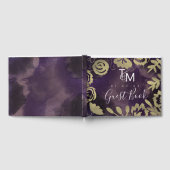 Garden Dreamweaver Roos Faux Gold Splash Wedding Gastenboek (Volledig)