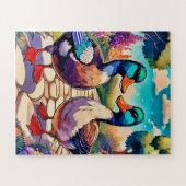 Garden Ducks kinderkamer Legpuzzel (Horizontaal)