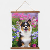 Garden Dweller Corgi Hangend Wandkleed (Voorkant)