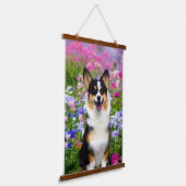 Garden Dweller Corgi Hangend Wandkleed (Gebogen)