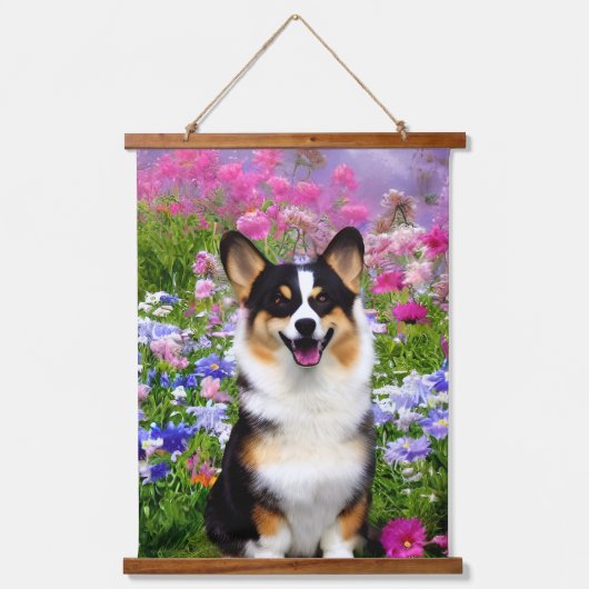 Garden Dweller Corgi Hangend Wandkleed (Voorkant 2)