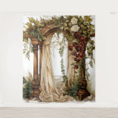 Garden Elegance Custom Wedding Backdrop Wandkleed (Voorkant)