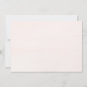 Garden Elegance Wedding Rehearsal Dinner Invites Kaart (Achterkant)