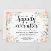 Garden Elegance Wedding Rehearsal Dinner Invites Kaart (Voorkant / Achterkant)