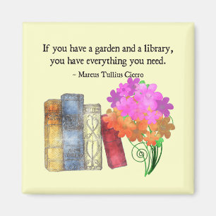 GARDEN EN LIBRARY MAGNEET