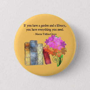 GARDEN EN LIBRARY RONDE BUTTON 5,7 CM