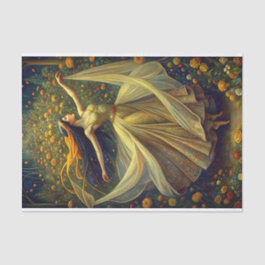 Garden Enchantress Golden Twilight Dance Decoupage Tissuepapier (Voorkant)