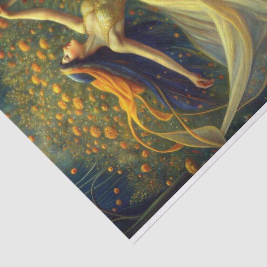 Garden Enchantress Golden Twilight Dance Decoupage Tissuepapier (Detail)