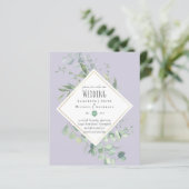 Garden Eucalyptus Greenery DUSTY Paarse bruiloft (Staand voorkant)