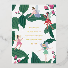 Garden Fairies Valentijn Folie Feestdagen Briefkaart