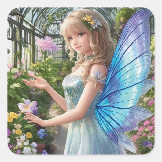 Garden Fairy AI Generated Sticker (Voorkant)