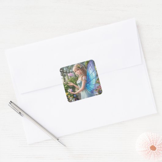 Garden Fairy AI Generated Sticker (Envelop)