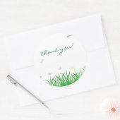 Garden Fairy Bedankt Ronde Label Sticker (Envelop)