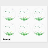 Garden Fairy Bedankt Ronde Label Sticker (Vel)