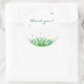 Garden Fairy Bedankt Ronde Label Sticker (Tas)