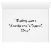 Garden Fairy Birthday Kaart (Binnen Horizontaal (Onder))