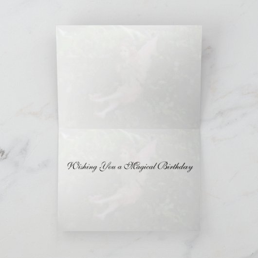 Garden Fairy Birthday Kaart (Binnen)