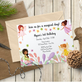 Garden Fairy Birthday Uitnodiging