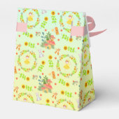 Garden Fairy met vrienden van het huisdier Verjaar Bedankdoosjes (Achterkant)