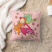 Garden Fairy op paddenstoel Kussen (Deken)