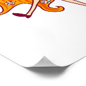 Garden Fairy op paddenstoel Poster (Hoek)