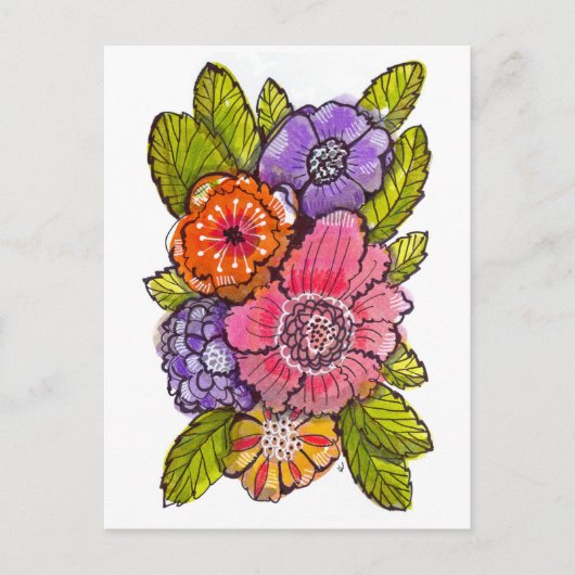 Garden Fauxtanical 1 Briefkaart (Voorkant)