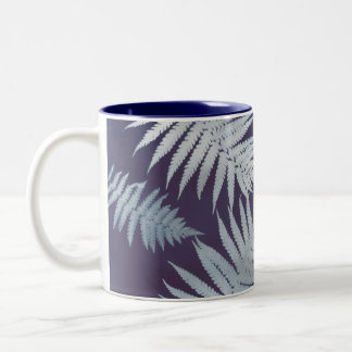 Garden Fern Blue Coffee Mug Tweekleurige Koffiemok