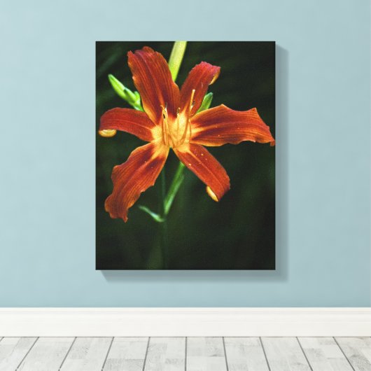 Garden Flame Wrapped Canvas Afdruk (Insitu (Houten vloer))