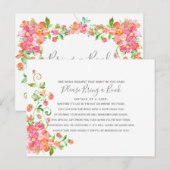 Garden Floral Berry Baby shower Book Kaart Library (Voorkant / Achterkant)