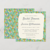Garden Floral Bridal Shower Kaart (Voorkant / Achterkant)