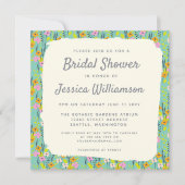 Garden Floral Bridal Shower Kaart (Voorkant)