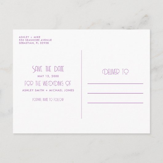 Garden Floral Budget Weddenschap sparen Datum Aankondigingskaart (Achterkant)