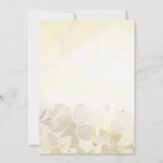 Garden Floral Couples Wedding Shower Kaart (Achterkant)