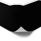 Garden Floral Lijst Elegant Wedding Welcome Black Poster (Hoek)