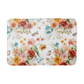 Garden Floral Pattern Badmat (Voorkant)