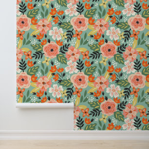 Garden Floral Pattern Behang