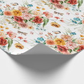 Garden Floral Pattern Cadeaupapier (Hoek)