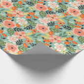 Garden Floral Pattern Cadeaupapier (Hoek)
