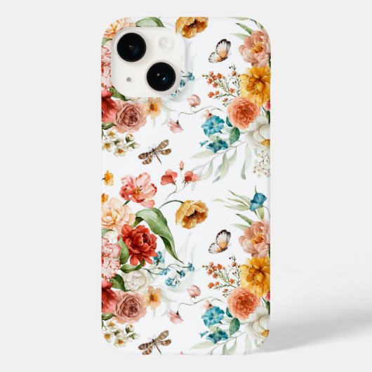 Garden Floral Pattern Case-Mate iPhone Case (Achterkant)