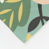 Garden Floral Pattern Fleece Deken (Hoek)