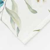 Garden Floral Pattern Fleece Deken (Hoek)