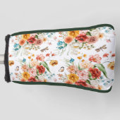 Garden Floral Pattern Golfheadcover (Voorkant)