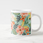Garden Floral Pattern Grote Koffiekop (Rechts)