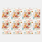 Garden Floral Pattern Inpakpapier Vel (Voorkant)