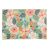 Garden Floral Pattern Kussensloop (Voorkant-Rechts)