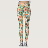Garden Floral Pattern Leggings (Voorkant)